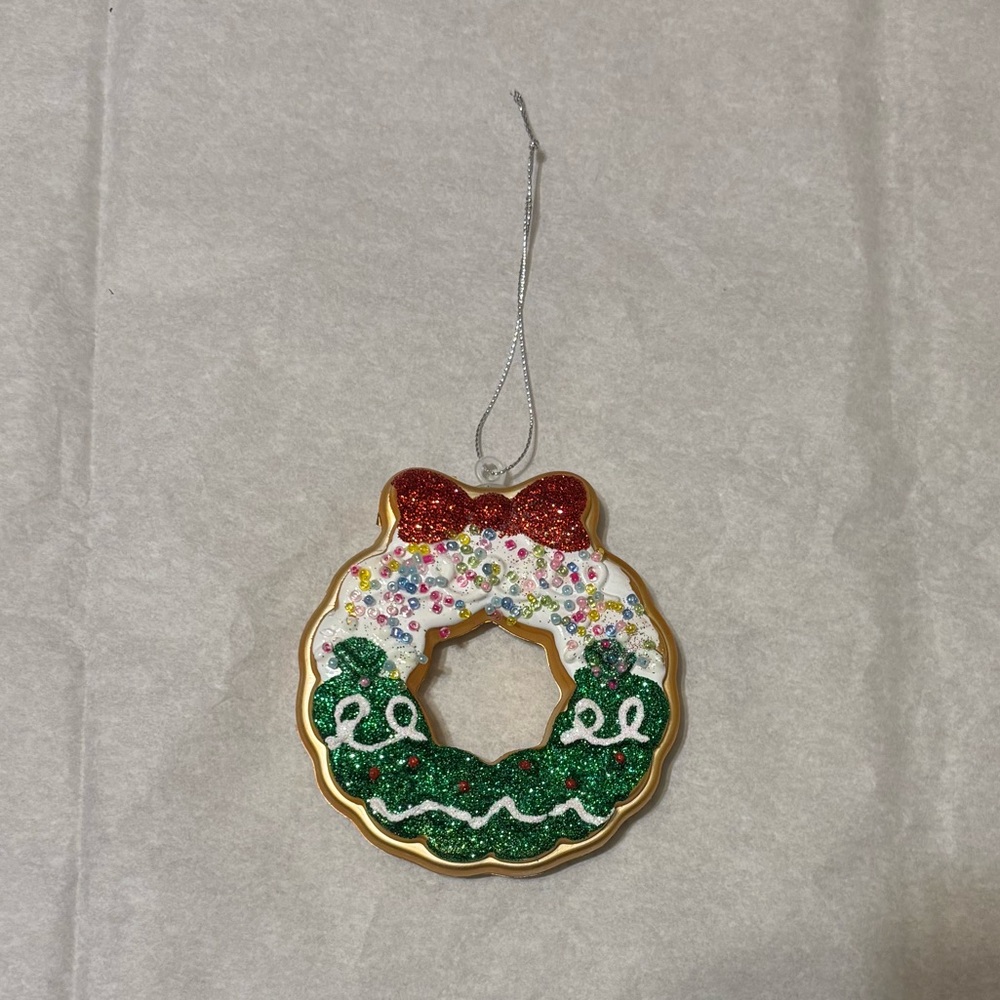 Christmas Wreath Doughnut Ornament